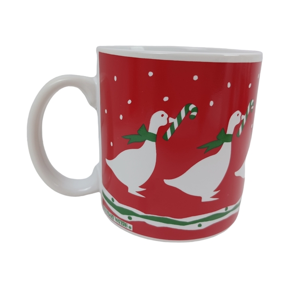 Vintage Dayton Hudson Christmas mugs set of 4 ducks 1987 Boundary Waters - Picture 7 of 12
